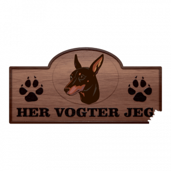 Her Vogter Jeg - Sticker - Manchester Toy Terrier