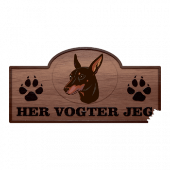 Her Vogter Jeg - Sticker - Manchester Toy Terrier Her Vogter Jeg - Sticker - Manchester Toy Terrier