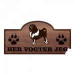 Her Vogter Jeg - Sticker - Løwchen