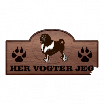 Her Vogter Jeg - Sticker - Løwchen Her Vogter Jeg - Sticker - Løwchen