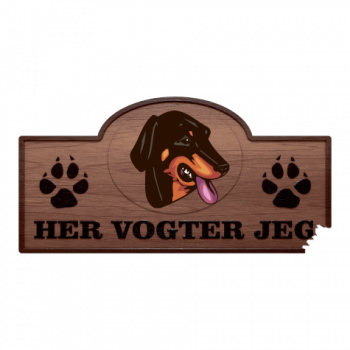 Her Vogter Jeg - Sticker - Lithuanian Hound