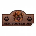 Her Vogter Jeg - Sticker - Leonberger