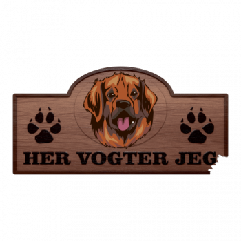 Her Vogter Jeg - Sticker - Leonberger
