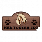 Her Vogter Jeg - Sticker - Lakeland Terrier