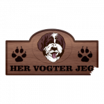 Her Vogter Jeg - Sticker - Lagotto Romagnolo