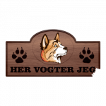 Her Vogter Jeg - Sticker - Labrador Husky