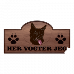 Her Vogter Jeg - Sticker - Kroatisk Hyrdehund