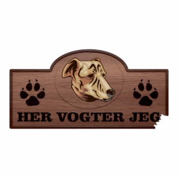 Her Vogter Jeg - Sticker - Kretahund