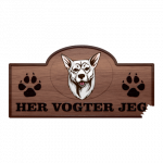 Her Vogter Jeg - Sticker - Koreansk Jindo