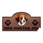 Her Vogter Jeg - Sticker - Kooikeren