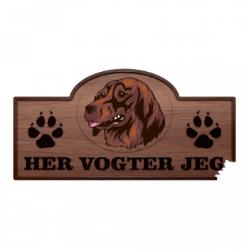 Her Vogter Jeg - Sticker - Kleiner Münsterländer Her Vogter Jeg - Sticker - Kleiner Münsterländer