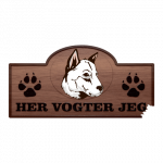 Her Vogter Jeg - Sticker - Kintamanihund