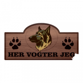 Her Vogter Jeg - Sticker - King Shepherd Her Vogter Jeg - Sticker - King Shepherd