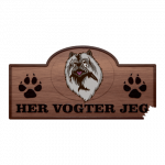 Her Vogter Jeg - Sticker - Keeshond