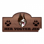 Her Vogter Jeg - Sticker - Karelsk Bjørnehund