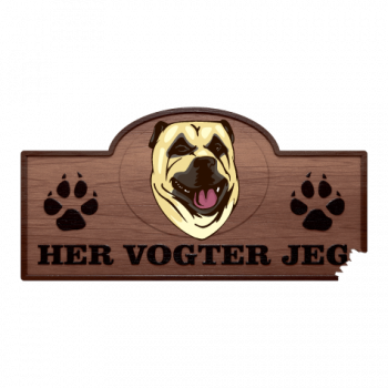 Her Vogter Jeg - Sticker - Kangal Her Vogter Jeg - Sticker - Kangal
