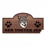 Her Vogter Jeg - Sticker - Jämthund