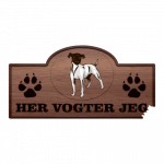Her Vogter Jeg - Sticker - Japansk Terrier