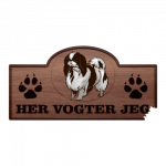 Her Vogter Jeg - Sticker - Japansk Chin