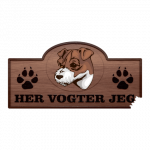Her Vogter Jeg - Sticker - Jack Russel Terrier