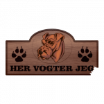 Her Vogter Jeg - Sticker - Irsk Terrier
