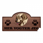 Her Vogter Jeg - Sticker - Illyrisk Hyrdehund