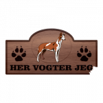 Her Vogter Jeg - Sticker - Ibizahund