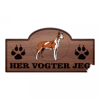 Her Vogter Jeg - Sticker - Ibizahund