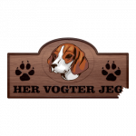 Her Vogter Jeg - Sticker - Hygenhund
