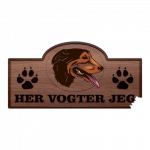 Her Vogter Jeg - Sticker - Huntaway