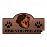 Her Vogter Jeg - Sticker - Hovawart