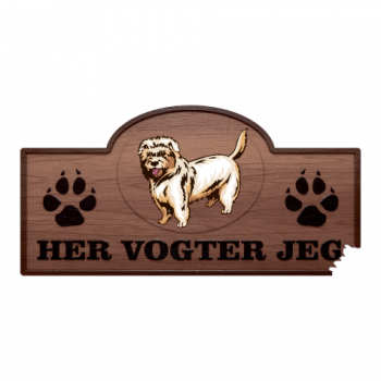 Her Vogter Jeg - Sticker - Hollandsk Smoushond Her Vogter Jeg - Sticker - Hollandsk Smoushond