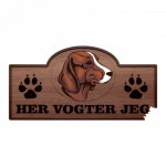 Her Vogter Jeg - Sticker - Hamiltonstøver