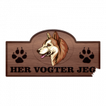 Her Vogter Jeg - Sticker - Grønlandshund