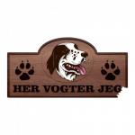 Her Vogter Jeg - Sticker - Grosser Münsterländer