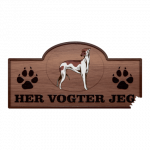 Her Vogter Jeg - Sticker - Greyhound