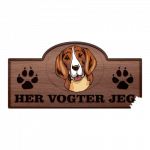 Her Vogter Jeg - Sticker - Grand Anglo Français Tricolore