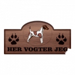 Her Vogter Jeg - Sticker - Fox Terrier (Glathåret)