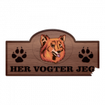 Her Vogter Jeg - Sticker - Finsk Spids