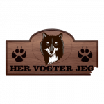 Her Vogter Jeg - Sticker - Finsk Hyrdehund