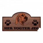 Her Vogter Jeg - Sticker - Fila Brasileiro