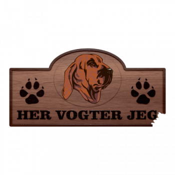 Her Vogter Jeg - Sticker - Fila Brasileiro Her Vogter Jeg - Sticker - Fila Brasileiro