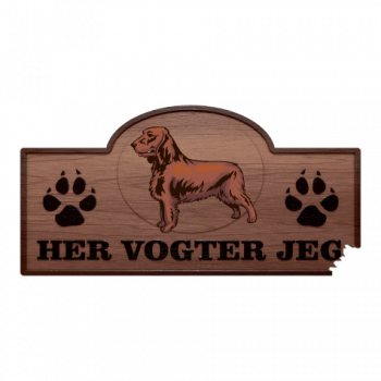 Her Vogter Jeg - Sticker - Field Spaniel