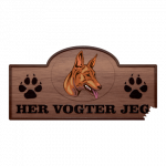 Her Vogter Jeg - Sticker - Faraohund