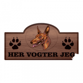 Her Vogter Jeg - Sticker - Etna Hund