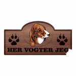 Her Vogter Jeg - Sticker - Estonian Hound