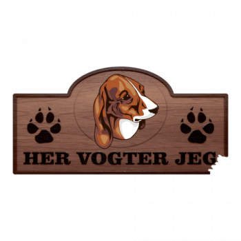 Her Vogter Jeg - Sticker - Estonian Hound
