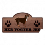 Her Vogter Jeg - Sticker - Entlebucher Sennenhund