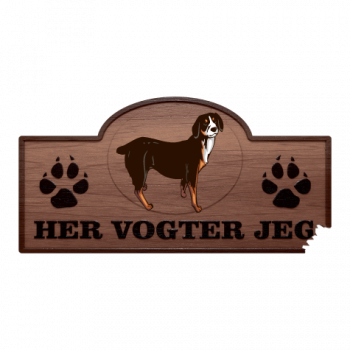 Her Vogter Jeg - Sticker - Entlebucher Sennenhund