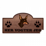 Her Vogter Jeg - Sticker - Engelsk Toy Terrier